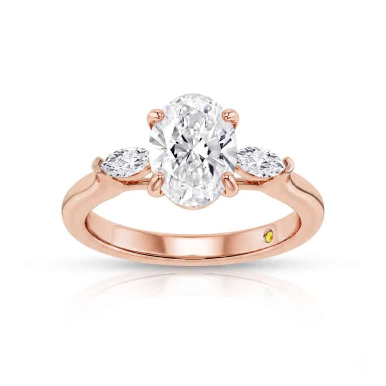 Maui Three Stone Lab Grown Diamond Engagement Ring
