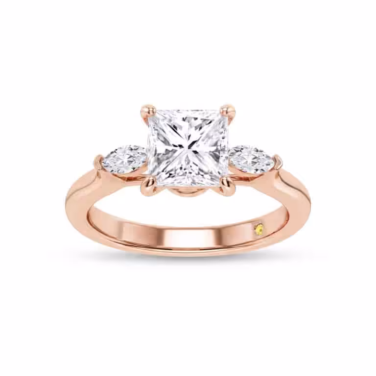 Maui Three Stone Lab Grown Diamond Engagement Ring