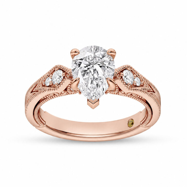 Vesta Vintage Inspired Lab Grown Diamond Engagement Ring