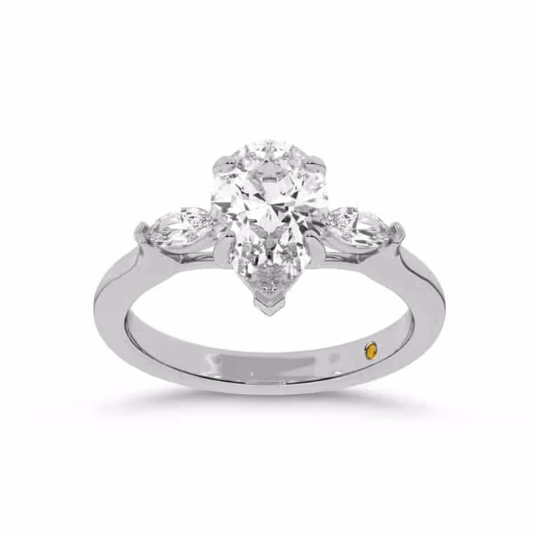 Maui Three Stone Lab Grown Diamond Engagement Ring