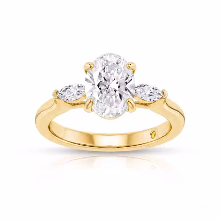 Maui Three Stone Lab Grown Diamond Engagement Ring
