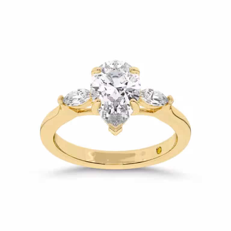 Maui Three Stone Lab Grown Diamond Engagement Ring
