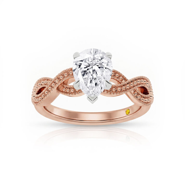 York Infinity Shank Lab Grown Diamond Engagement Ring