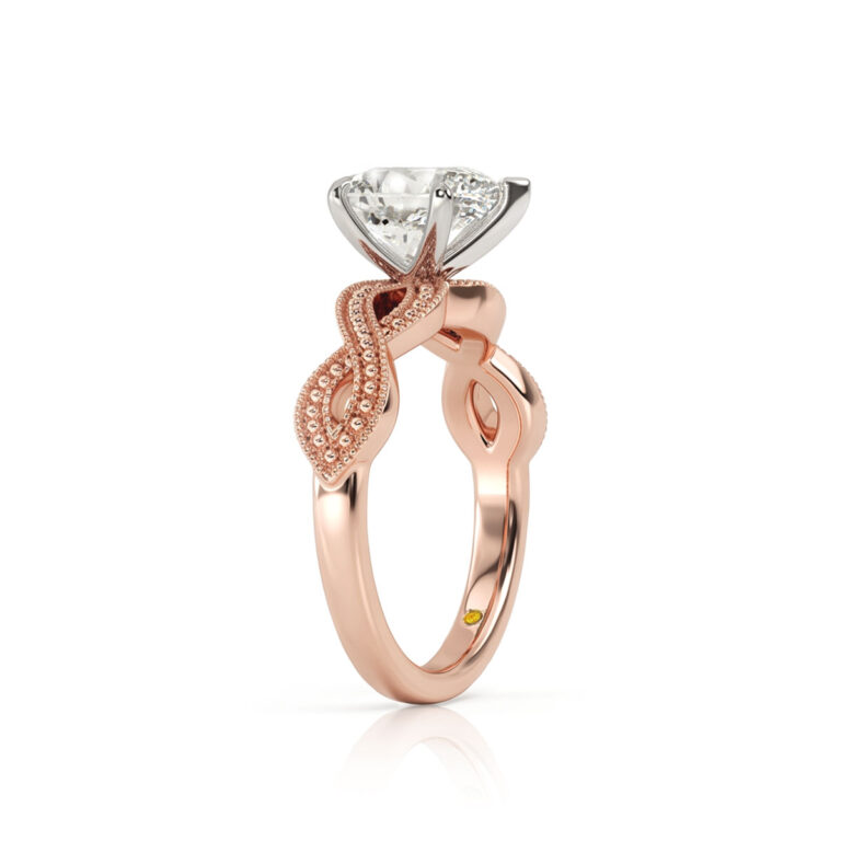 York Infinity Shank Lab Grown Diamond Engagement Ring