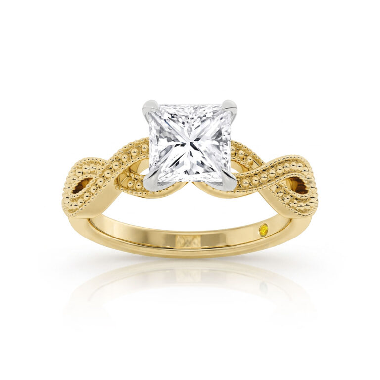 York Infinity Shank Lab Grown Diamond Engagement Ring